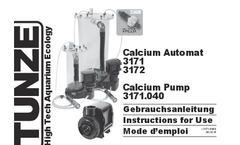 Tunze - Model 3171 - Calcium Automat System  Brochure