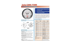 Sensocon - Model S2000 Series - Differential Pressure Gauge - Brochure