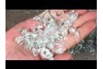 Crush glass turn into particle---Dayong - Video