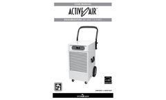 Active Air - Model AADHC1002P - Dehumidifier, 110 Pint - Manual