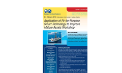 SPE Application of Fit-for-Purpose Smart Technology to Improve Mature Assets Workshop - Brochure