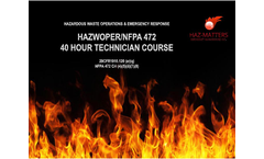 40 Hour Technician Hazwoper Training Courses Brochure
