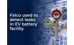 Falco Fixed VOC Monitor used to detect leaks in Global EV Battery Manufacturing Facilities