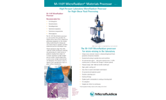 Microfluidizer - Model M110Y - Materials Processor - Brochure
