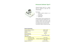 Eco Tech - Model Type IFC-1 - Infrasound Calibrator - Datasheet