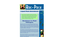 Bac-Pack - Model AG - Beneficial Rhizobacteria Seed / Root Inoculant- Brochure
