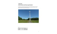 Tuge Energia - Model 150 - Horizontal Axis Small Wind Turbine - Brochure