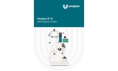 Unopex - Model B 15 - Mini Spray Dryer - Brochure