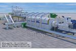Fully Continuous Feeding and Discharging Pyrolysis Plant