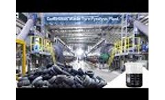 Full Continuous Waste Tire to Fuel Pyrolysis Plant Running Video 