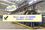 How many types of pyrolysis machines does DOING have?