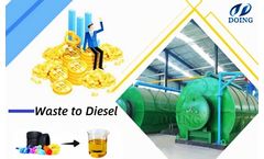How to make diesel out of waste tire plastic?