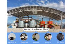 Pyrolysis oil to diesel Recycling Machine---Waste Oil distillation Refining Plant/Machine