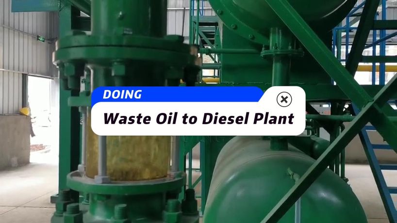 Pyrolysis oil to diesel Recycling Machine---Waste Oil distillation Refining Plant/Machine - Energy - Renewable Energy-1