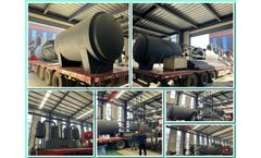 50TPD fully continuous waste tire to fuel oil pyrolysis recycling machine delivered from DOING Factory