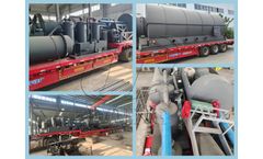 Two sets of 12TPD waste tire pyrolysis machines shipped to Togo from DOING