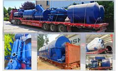 A set of waste tire pyrolysis machine and a set of waste oil distillation machine were shipped to South Africa