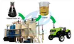Used motor oil  to diesel fuel recycling machine