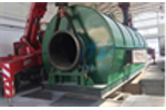 Italy waste tyre recycling pyrolysis plant price runing video 