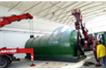 Wate rubber recycling pyrolysis plant running in Italy