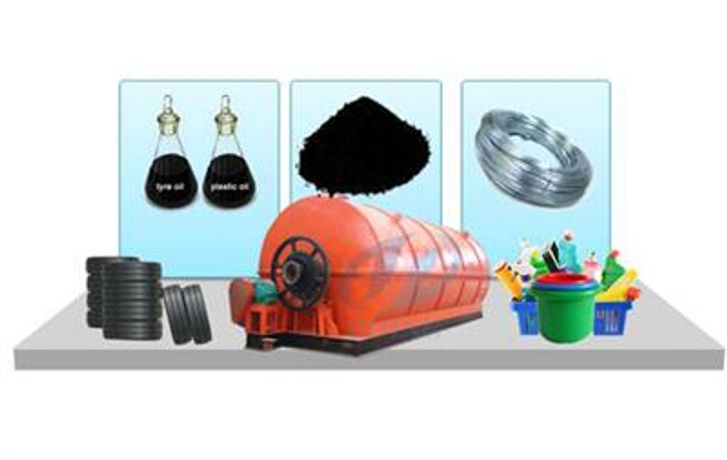 Tyre to oil recycling process plant-3