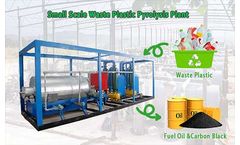 DOING - Model DY-100/500 - small scale skid mounted waste plastic/tire pyrolysis plant