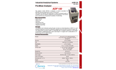 Tecora - Model ADP100 - Combustion Premix Analyzer Brochure
