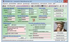 TOPOWIN - Version 23.00 - Topographic and Cartographic information Register Software