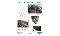 OR-TEC - Rotary Rake Screen - Brochure