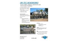 OR-TEC - Headworks Combined Screen and Grit - Brochure