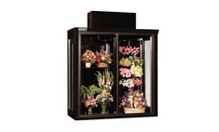 Powers Equipment - Top-Mount Sliding Door Floral Refrigerator