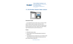 Probest - Model CL-201 - Chloride Online Analyzer Brochure