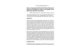 Passive Soil Gas Surveys - Mass to Concentration Tie-In Brochure