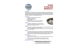 Parson Stainless Steel Manhole Insert Full Data Sheet