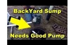 Backyard Sump Pump Drainage.. Needs Good 1/2 hp Pump Video