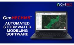 GeoHECHMS - Automated Stormwater Modeling Software