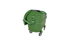 SC1100L - Model 4-Wheeled - 1100 Litre Hot Dip Galvanized Waste Container Dome Lid
