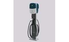 Model CSE1 - Commercial Dual Ev Charging Station, Dual Level-2, 48A, RFID