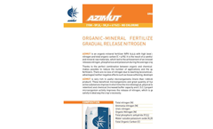 AZIMUT - Model NPK 15.5.5 - Organic Mineral Fertilizer Brochure