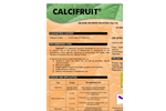 CALCIFRUIT - Calcium Deficiency Corrector Brochure