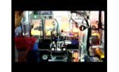 Solar modules Automatic welding machine working Video