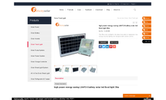 Lifepo - Model FL-A8-30W - 30w Battery Solar Led Flood Light Brochure
