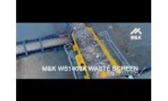 M&K WS1400X 2 Deck Recycling Waste Screen with Flip Flow Bottom Deck Screening Shredded Wood Video