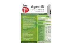 Agro- - Model B- (4-0-0 With 10% B) - Liquid Foliar Nutrient  Brochure