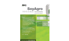 SoyAgro - Model 5-0-0 with 3% S - Concentrated Liquid Foliar Nutrient  Brochure