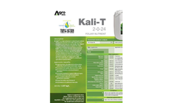 Kali-T - Model 2-0-24 - High Potassium Content Liquid Foliar Nutrient  Brochure