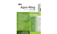 Agro-Mag - Foliar Nutrient (0-0-0 With 6% Mg) - Datasheet