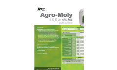 Agro-Moly - Foliar Nutrient (4-0-0 With 4% Mo) - Datasheet
