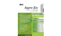 Agro-Zn - Foliar Nutrient (6-0-0 With 9% Zn) - Datasheet