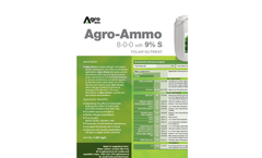 Agro-Ammo - Foliar Nutrient (8-0-0 With 9% S) - Datasheet